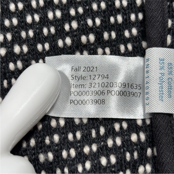 Marine Layer Cardigan Sweater Women’s Large White & Black Long Sleeve Pockets - Picture 7 of 9